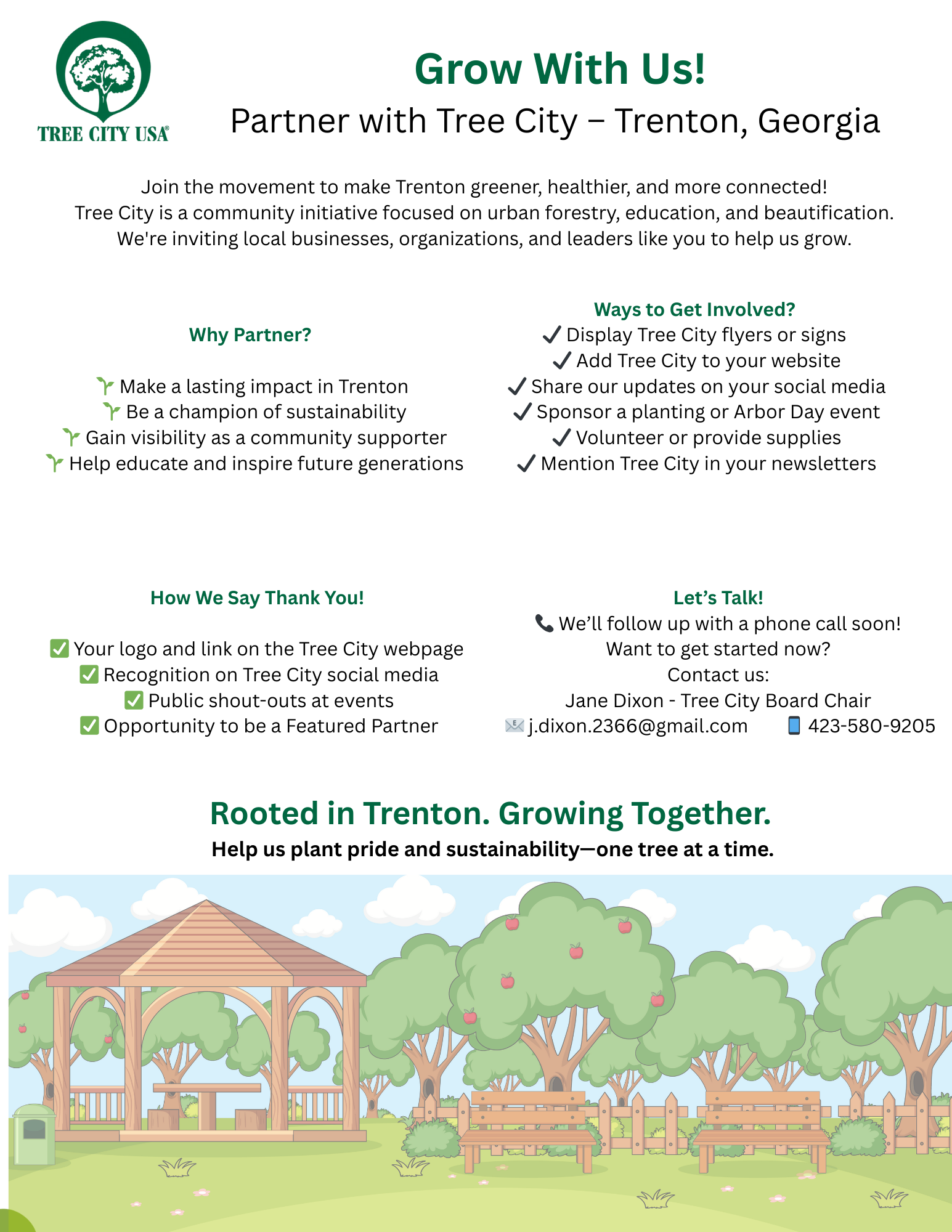 Grow with us Tree City Flyer