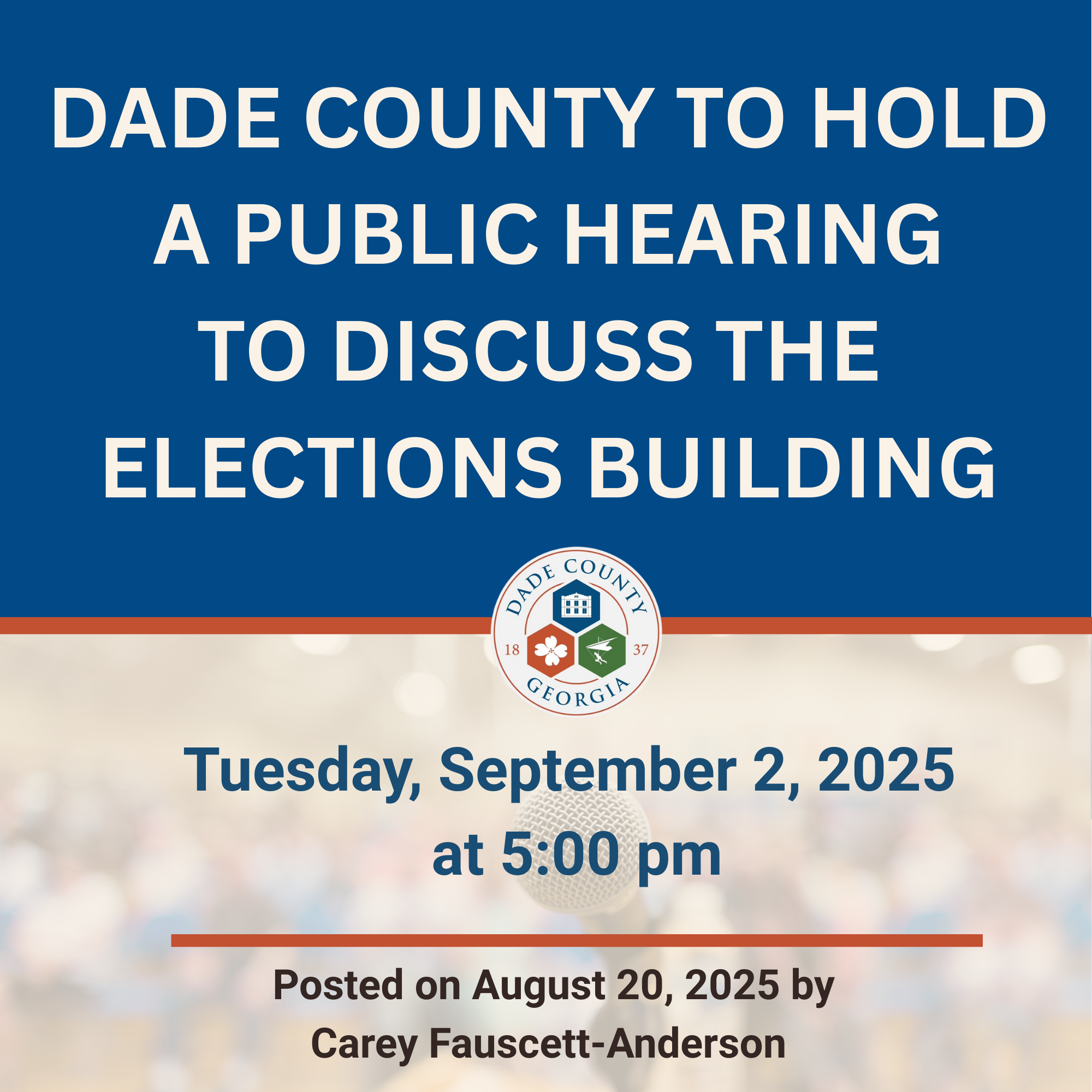 Elections Building Public Hearing