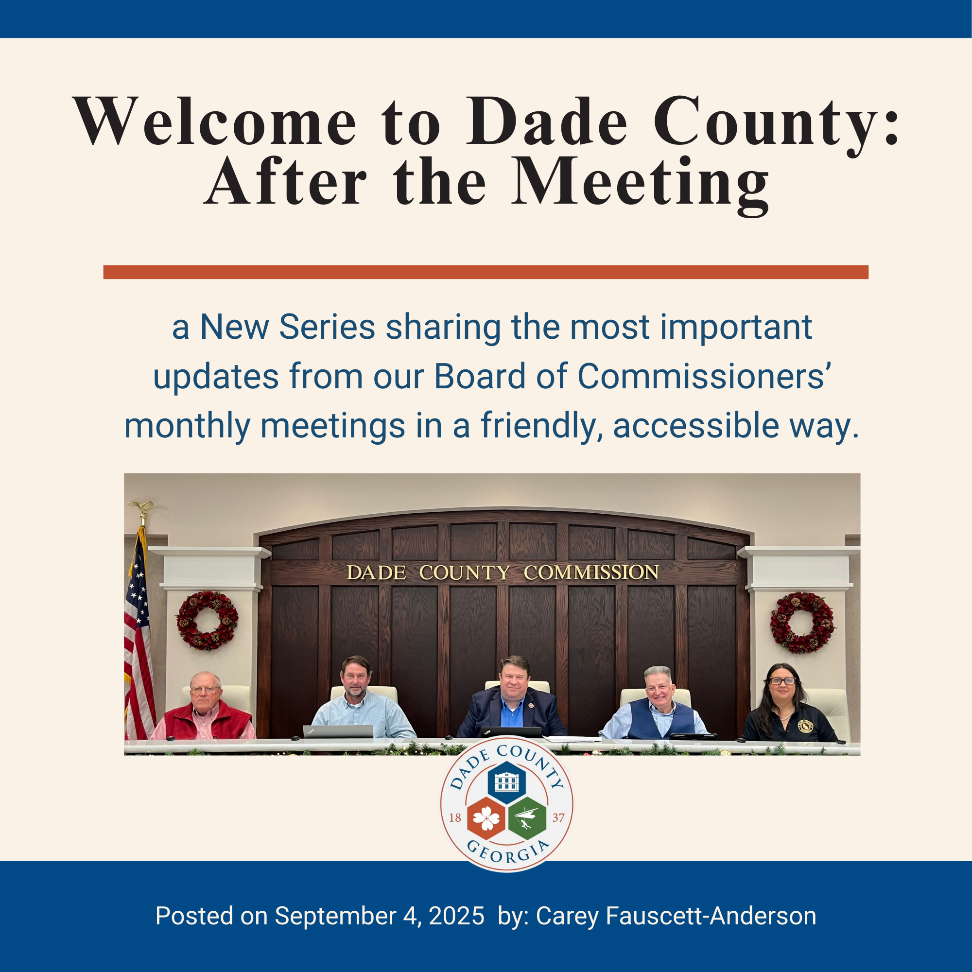 Welcome to Dade County After the Meeting