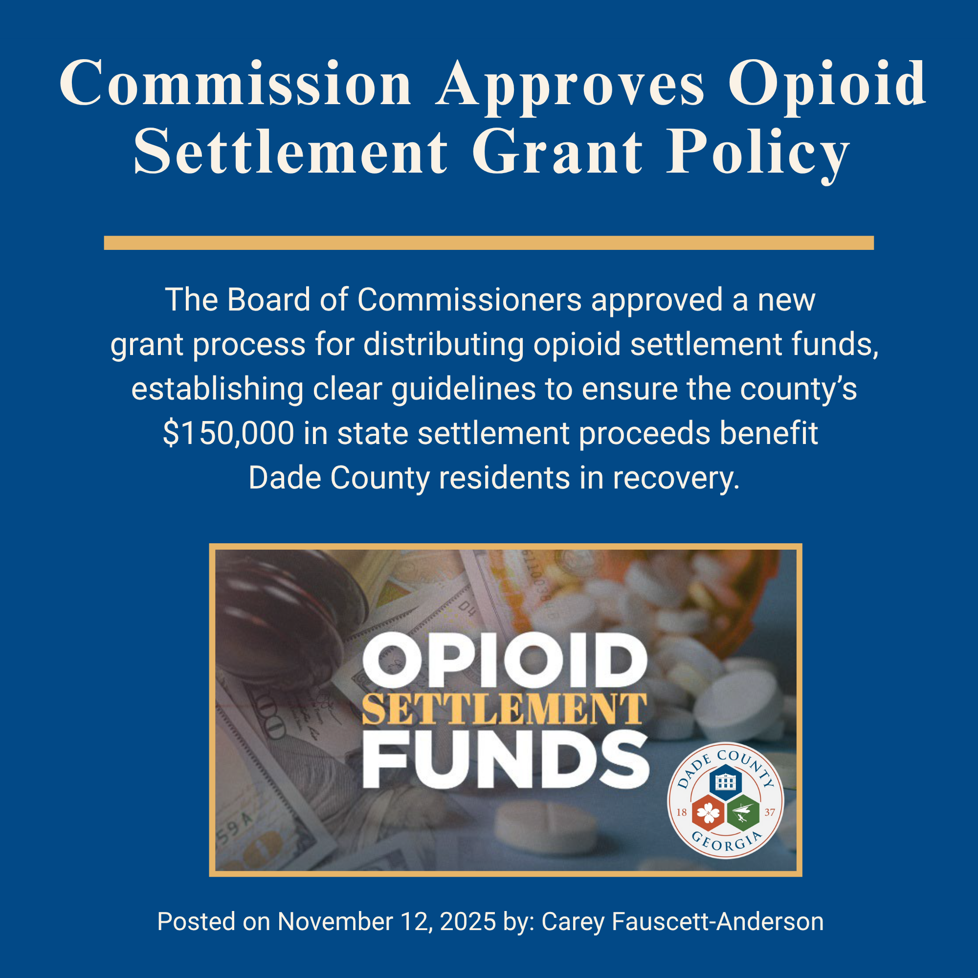 Opioid Grant Policy